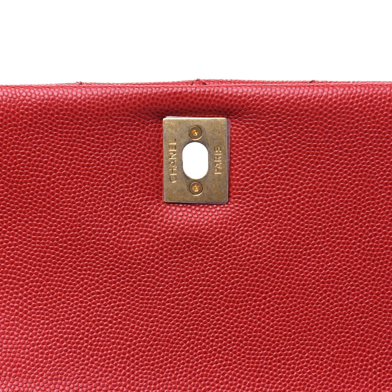 Chanel Caviar Lizard Embossed Quilted Mini Coco Handle Flap Red 10 of 19