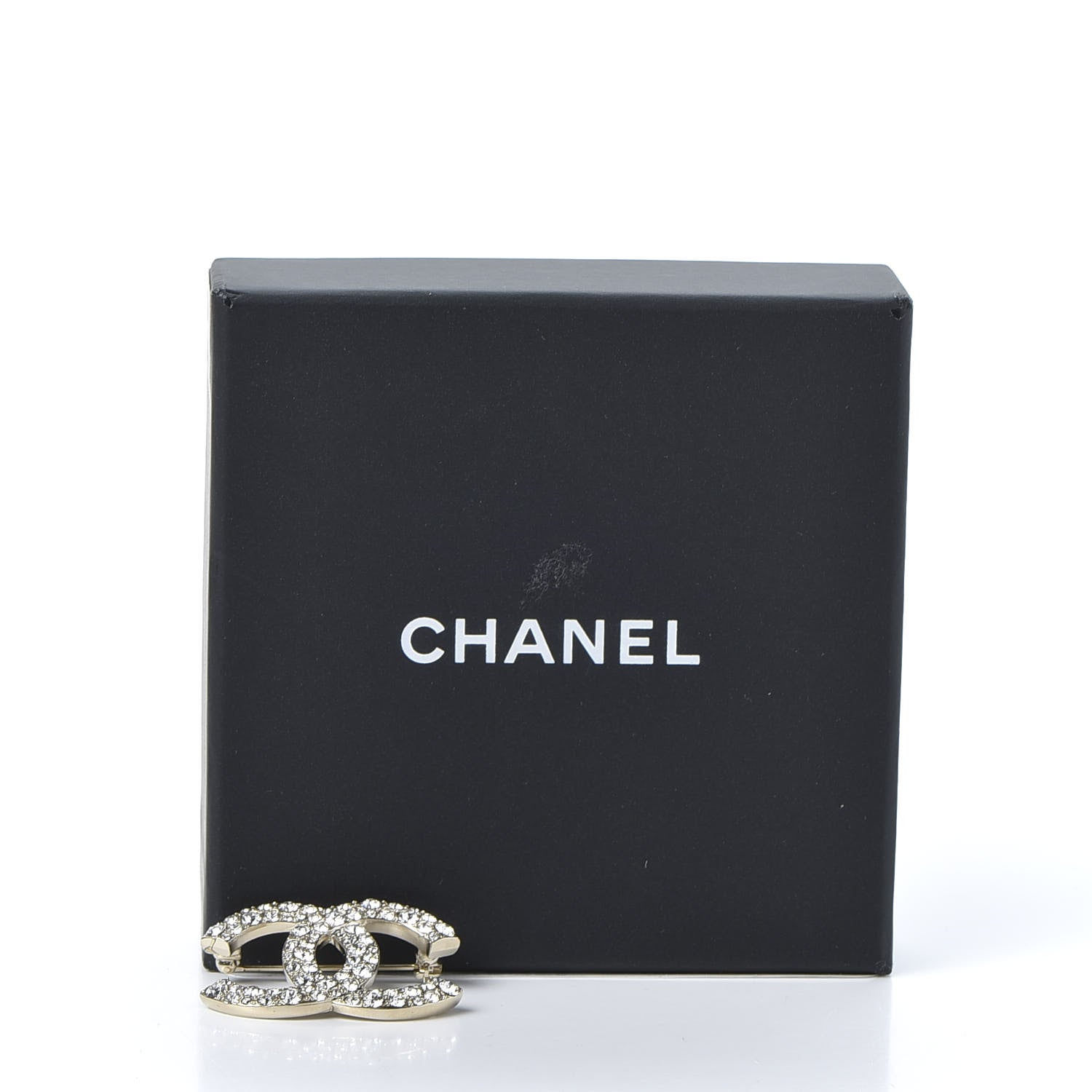 Chanel Crystal Palais Garnier CC Brooch Gold 4 of 4