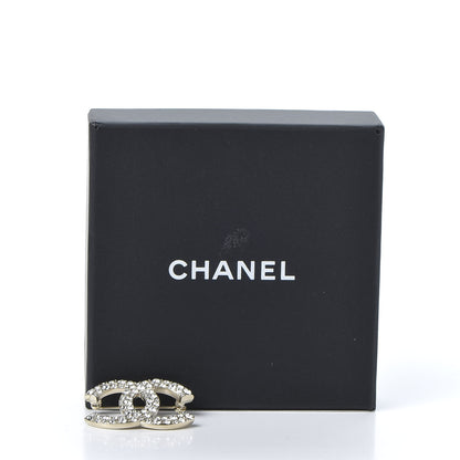Chanel Crystal Palais Garnier CC Brooch Gold 4 of 4