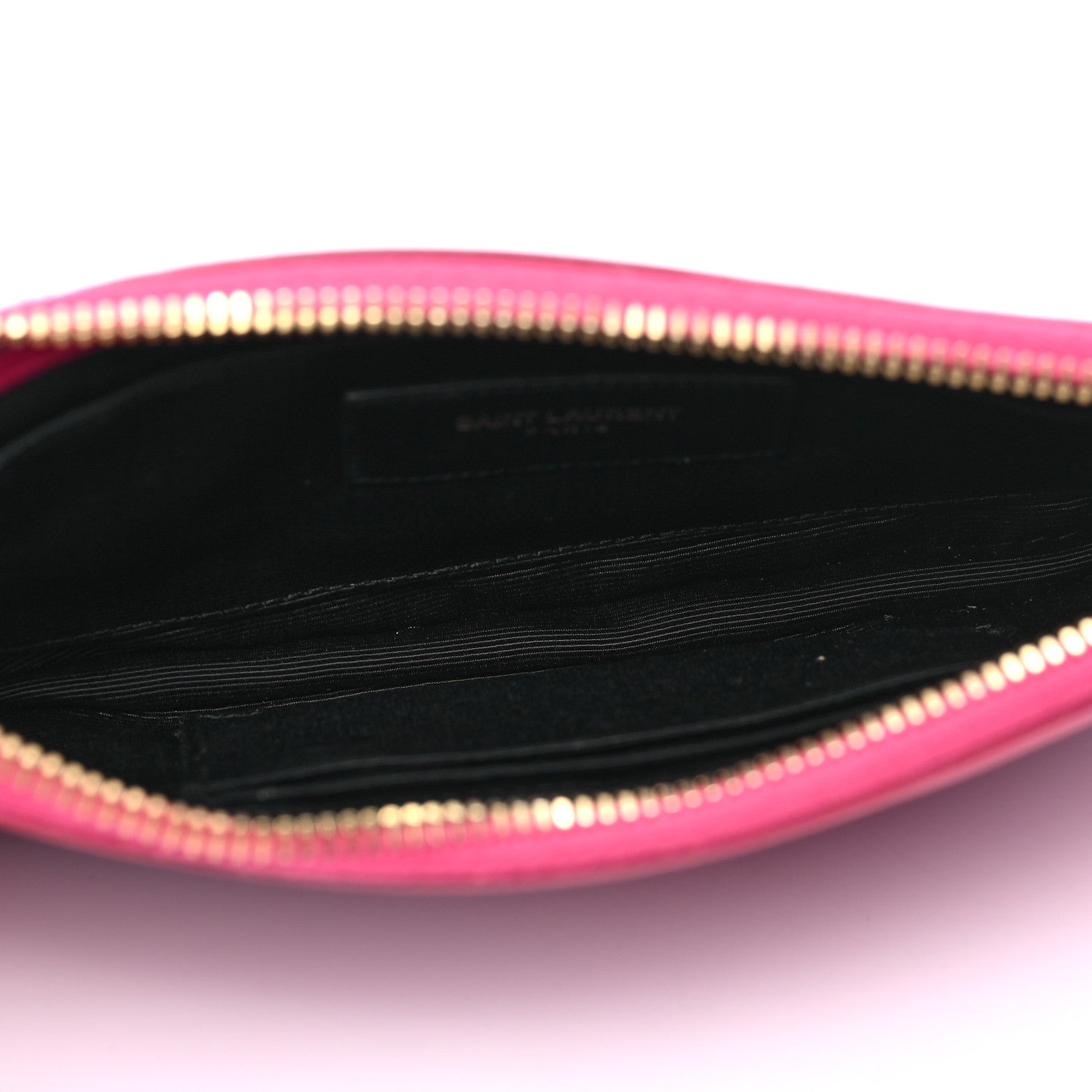Saint Laurent Calfskin Monogram Phone Pouch Crossbody Bag Bubblegum 5 of 9