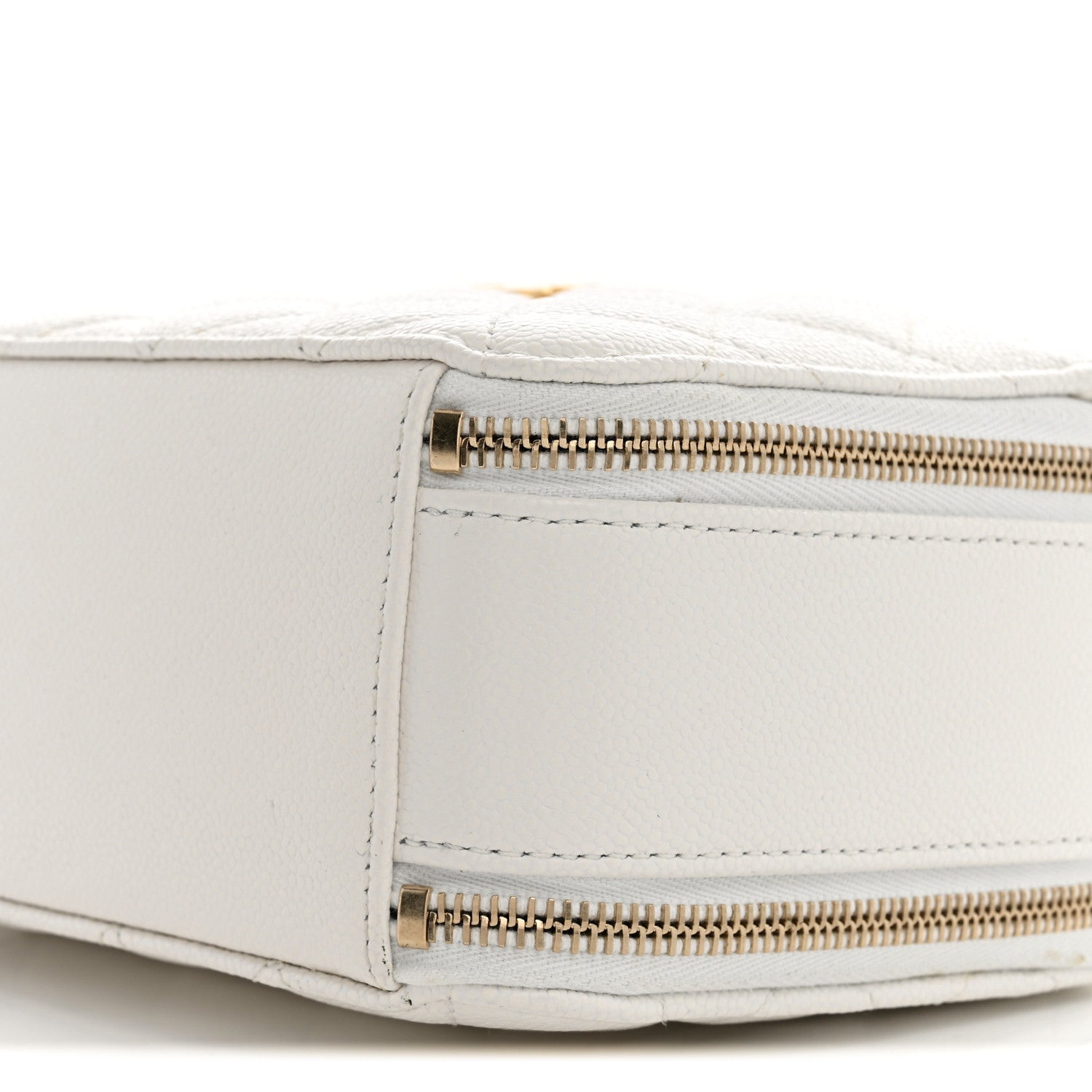 Chanel Caviar Quilted Pick Me Up Small Vanity Case  White 11 of 11