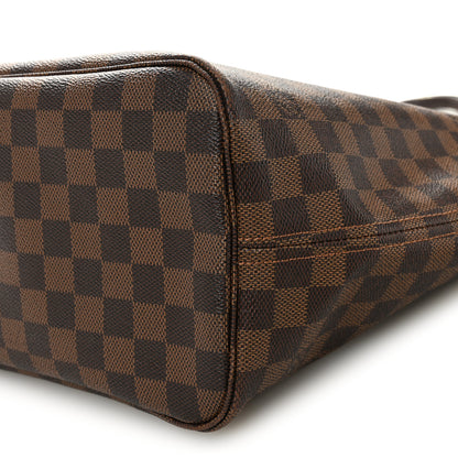 Louis Vuitton Damier Ebene Neo Neverfull MM Rose Ballerine 10 of 13