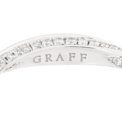 Graff 18K White Gold Diamond Spiral Pave Band Ring 50 5.5 5 of 6