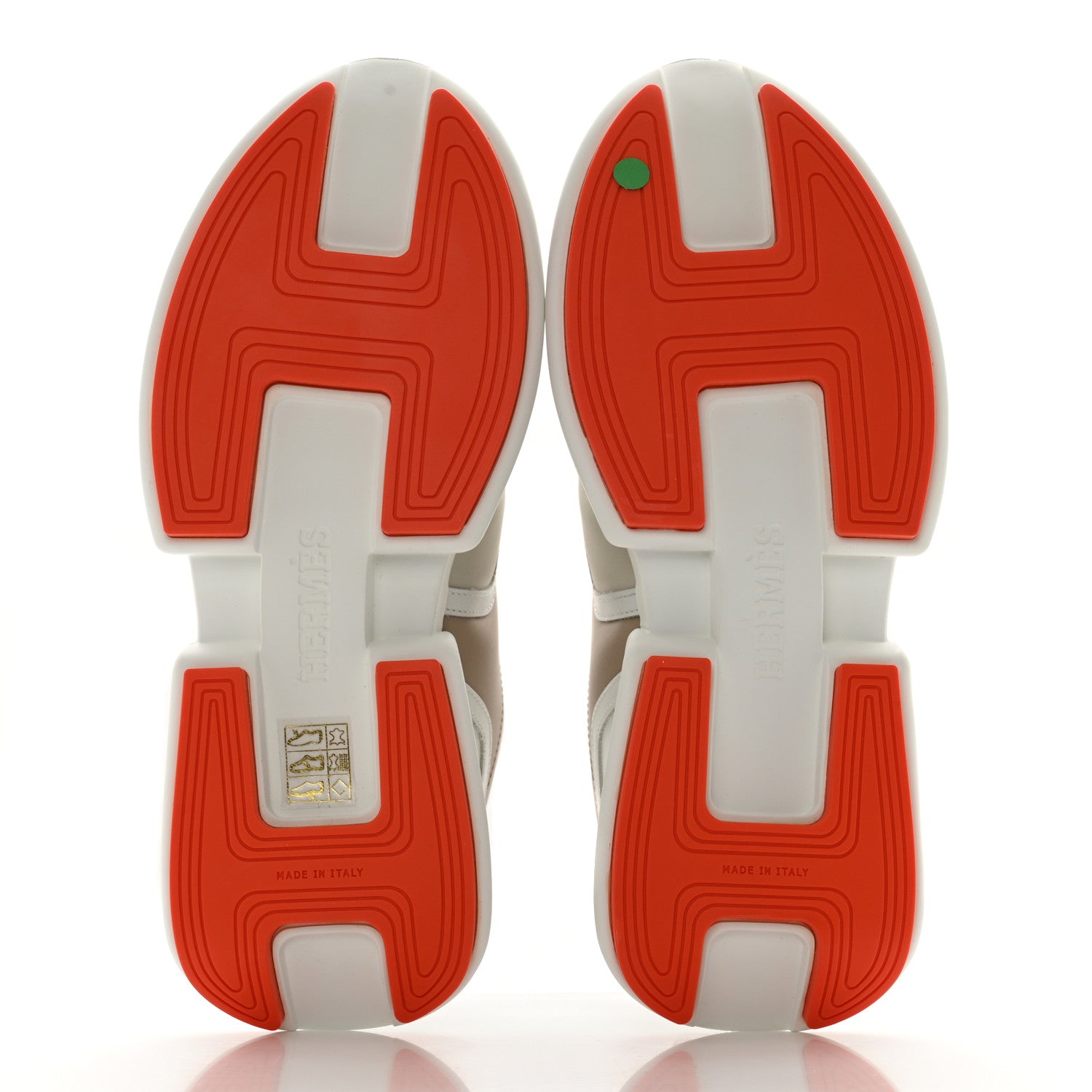 Hermes Calfskin Womens Giga Sneakers 37 Multicolor White Gomma 6 of 11