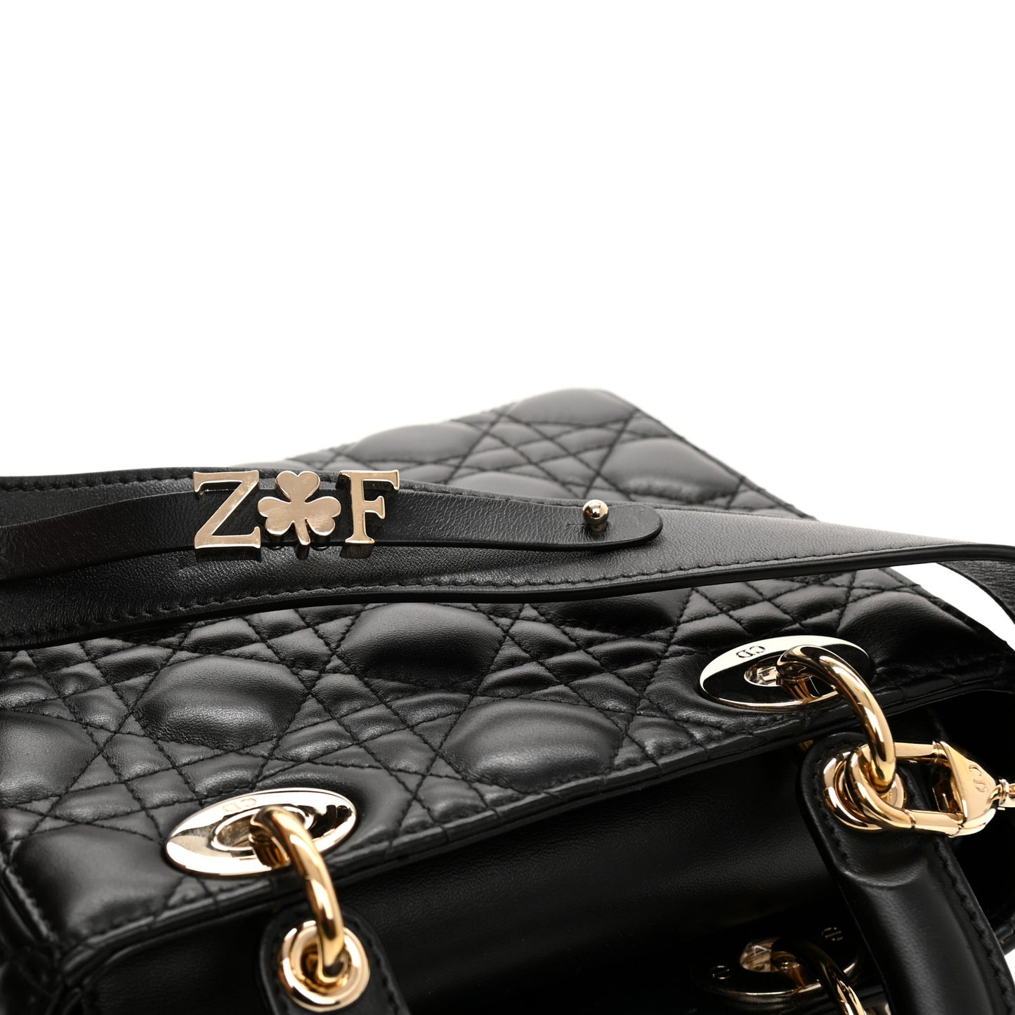 Lambskin Cannage Small My ABCDior Lady Dior Black