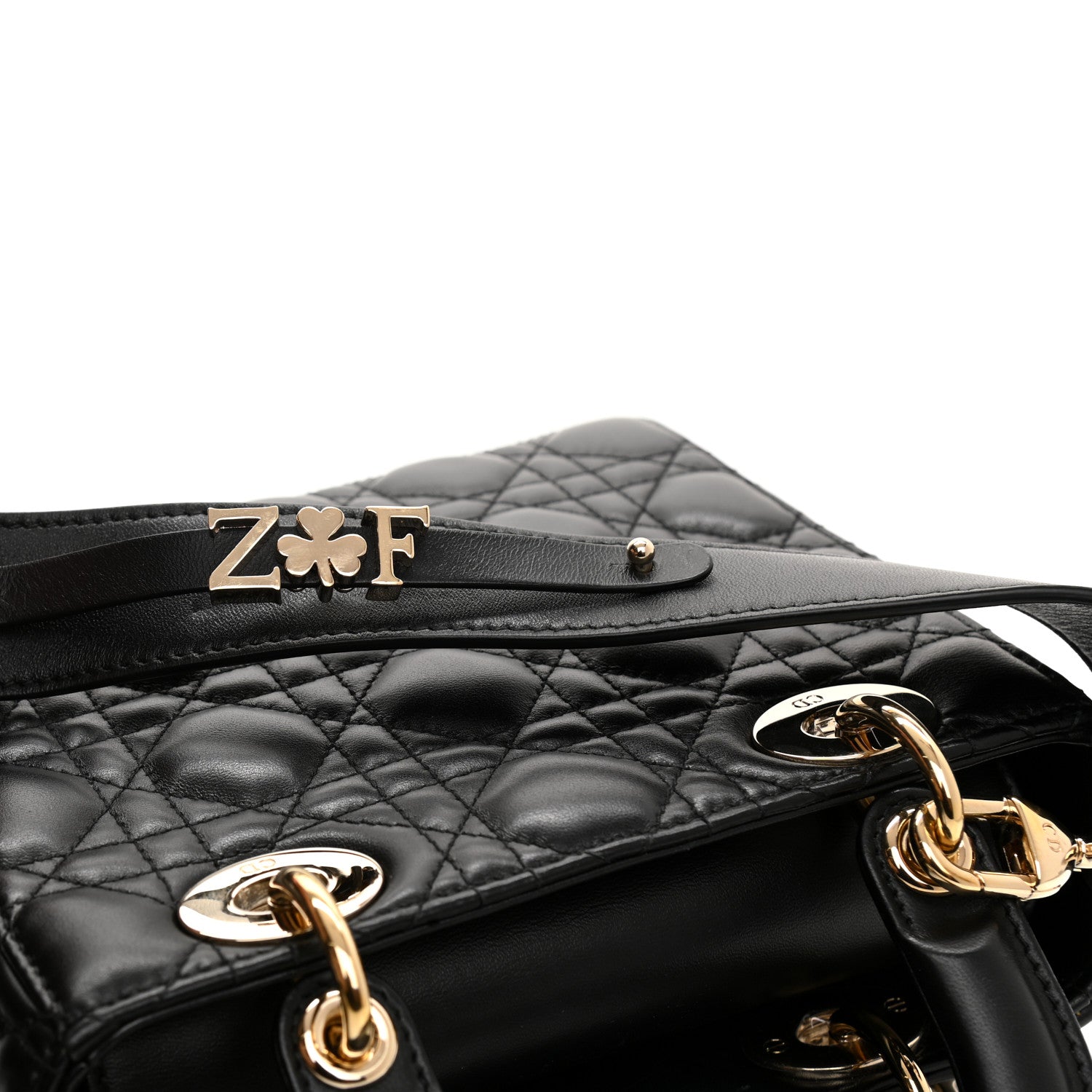 Christian Dior Lambskin Cannage Small My ABCDior Lady Dior Black 8 of 11