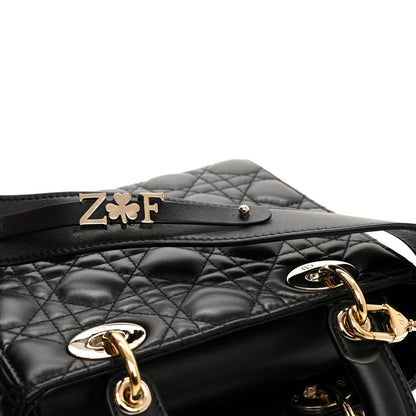 Christian Dior Lambskin Cannage Small My ABCDior Lady Dior Black 8 of 11