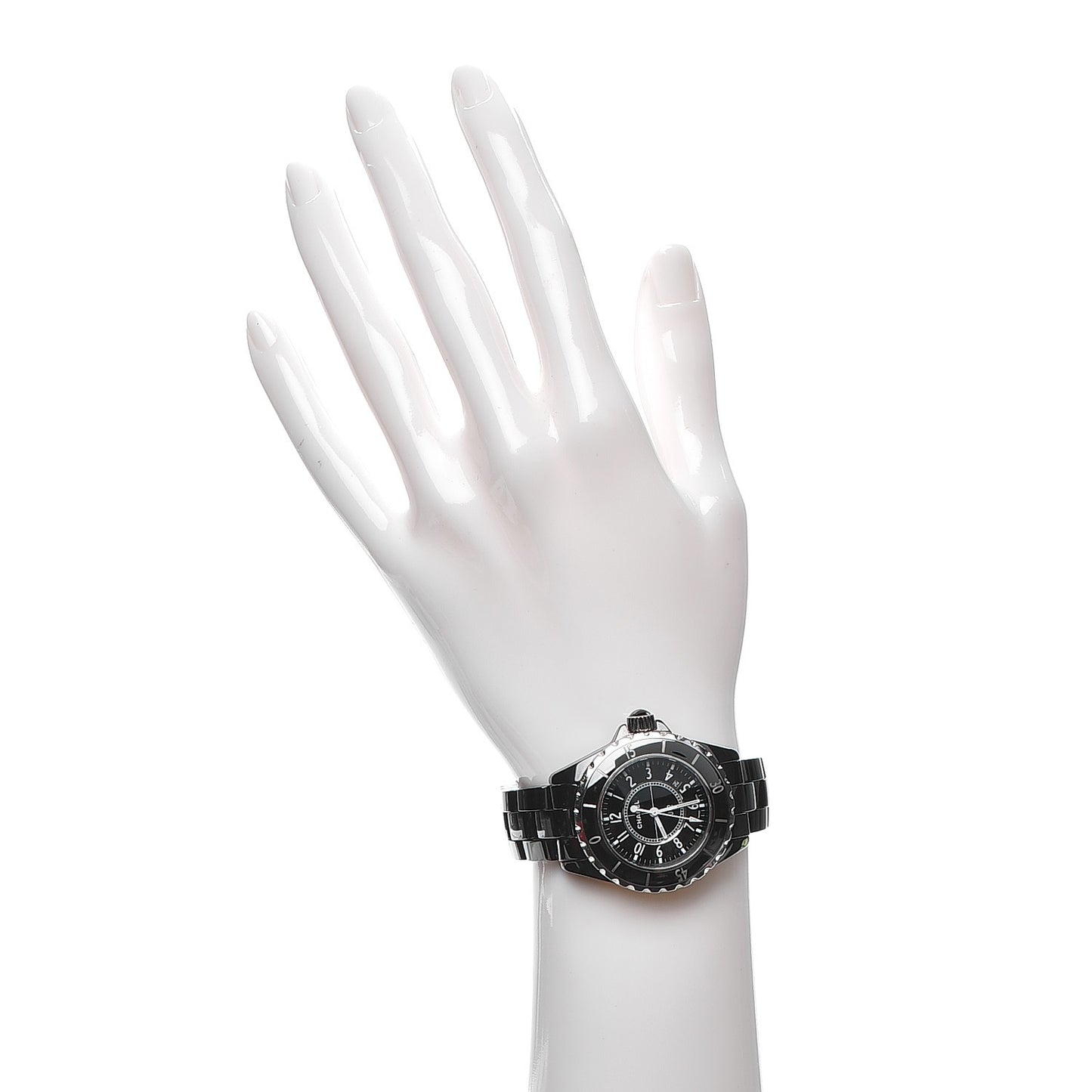 Stainless Steel Ceramic 33mm J12 Quartz Watch Black