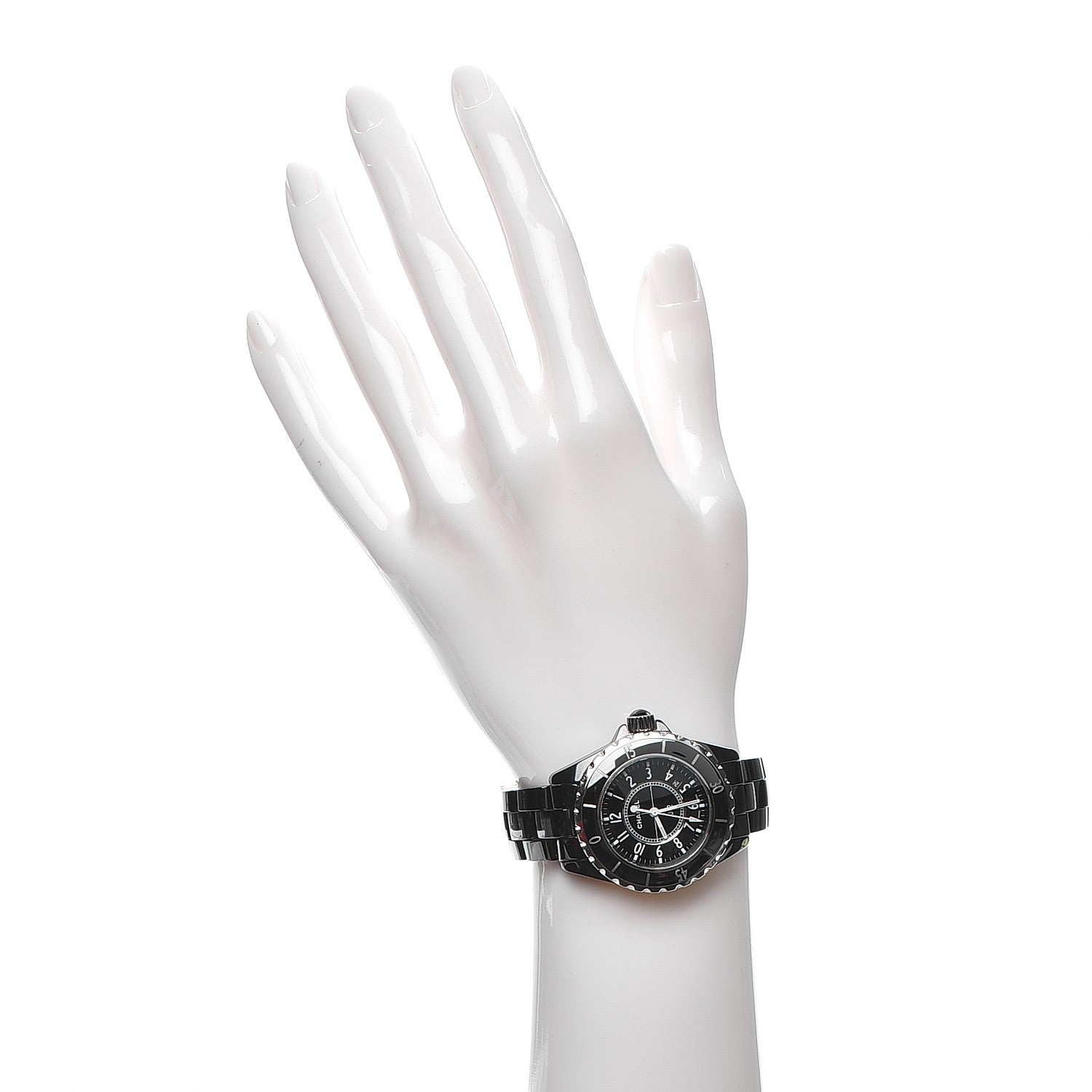 Chanel Stainless Steel Ceramic 33mm J12 Quartz Watch Black 2 of 8