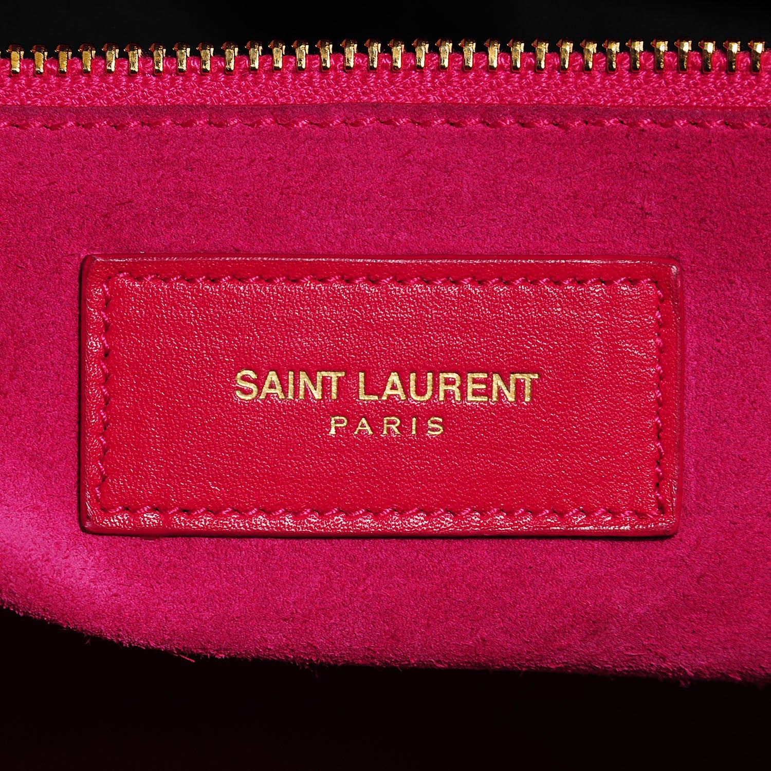 Saint Laurent Calfskin Classic Duffle 6 Fuchsia 7 of 8