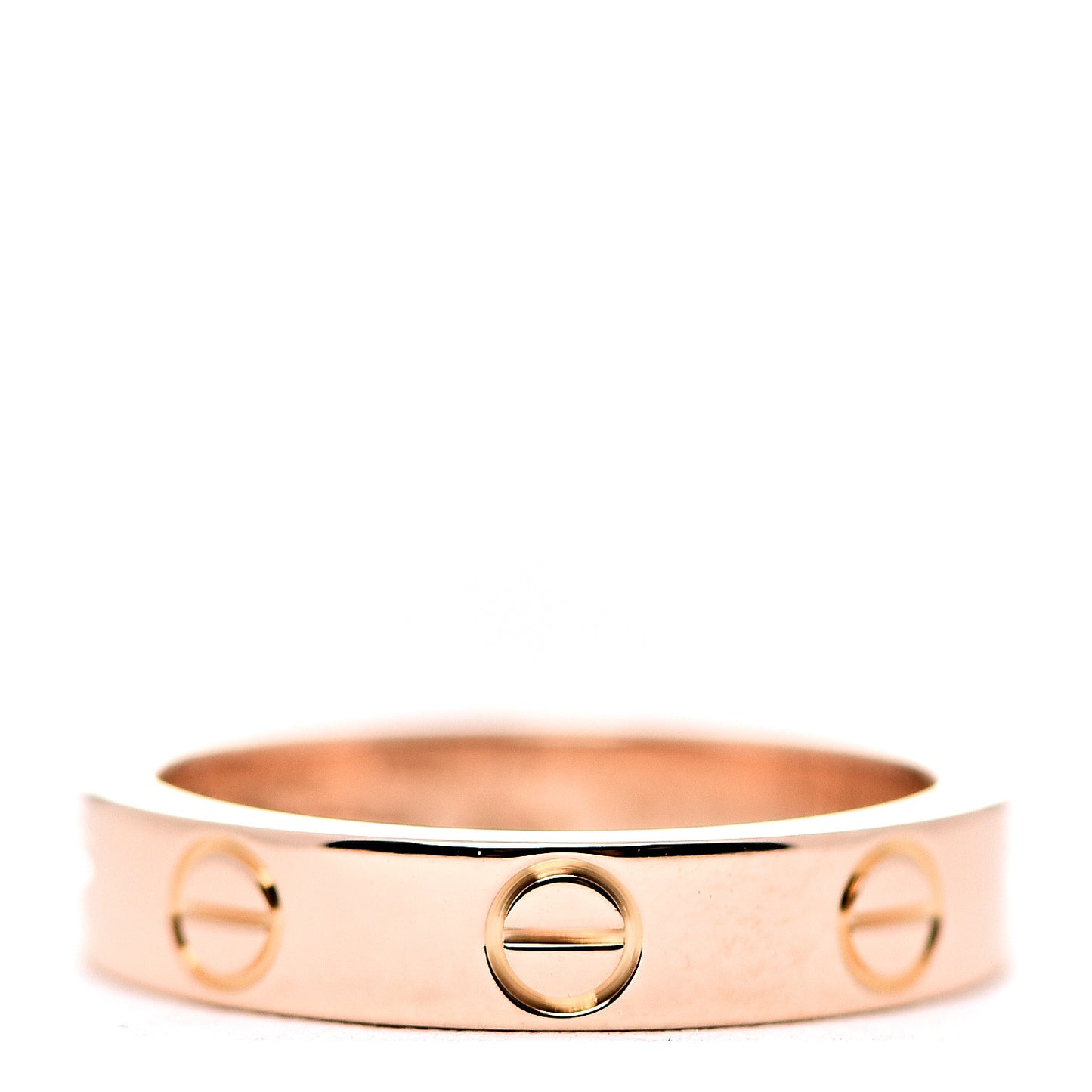 18K Pink Gold 3.5mm LOVE Wedding Band Ring 47 4