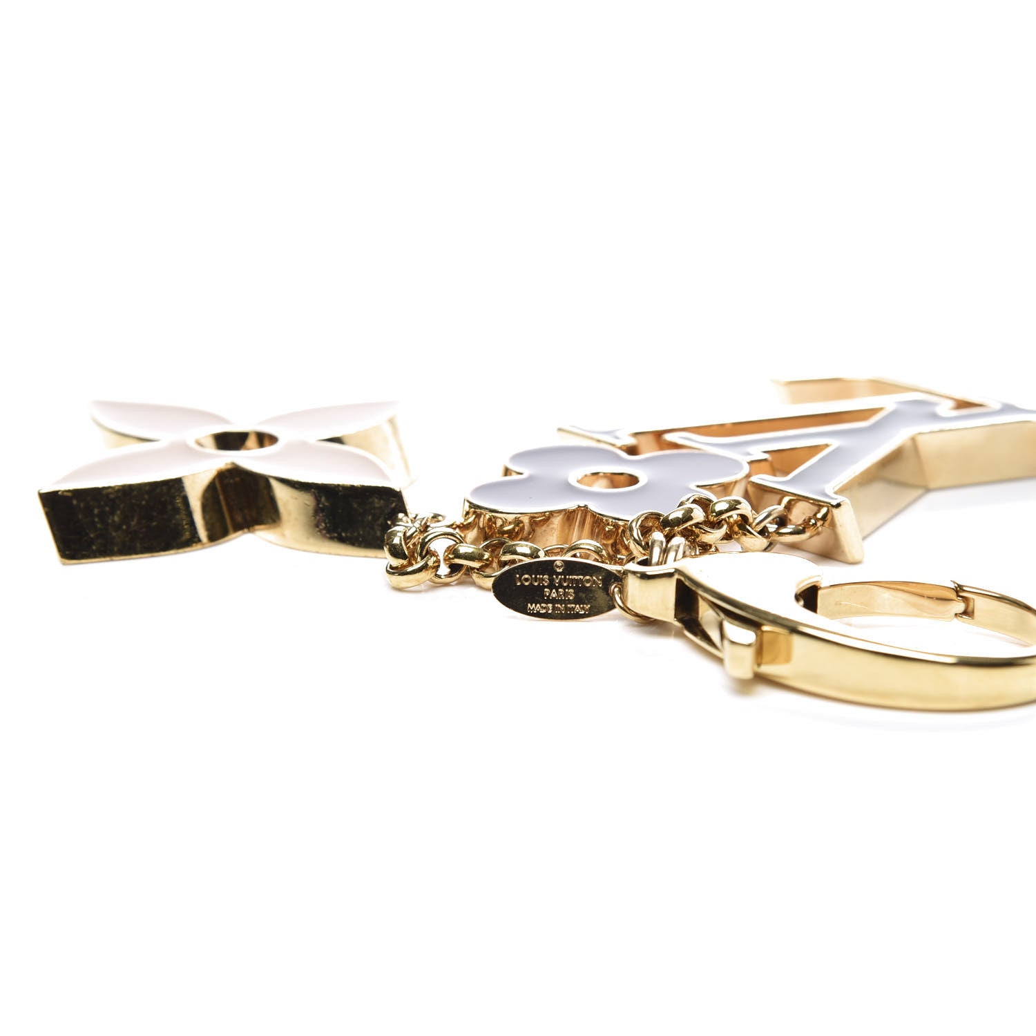 Louis Vuitton Fleur De Monogram Bag Charm Dore 3 of 4