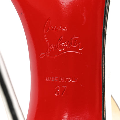 Christian Louboutin Metallic Kidskin Double L 100 Sandals 37 Silver 7 of 7