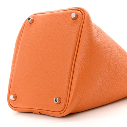 Hermes Taurillon Clemence Picotin Lock 18 PM Orange 10 of 14