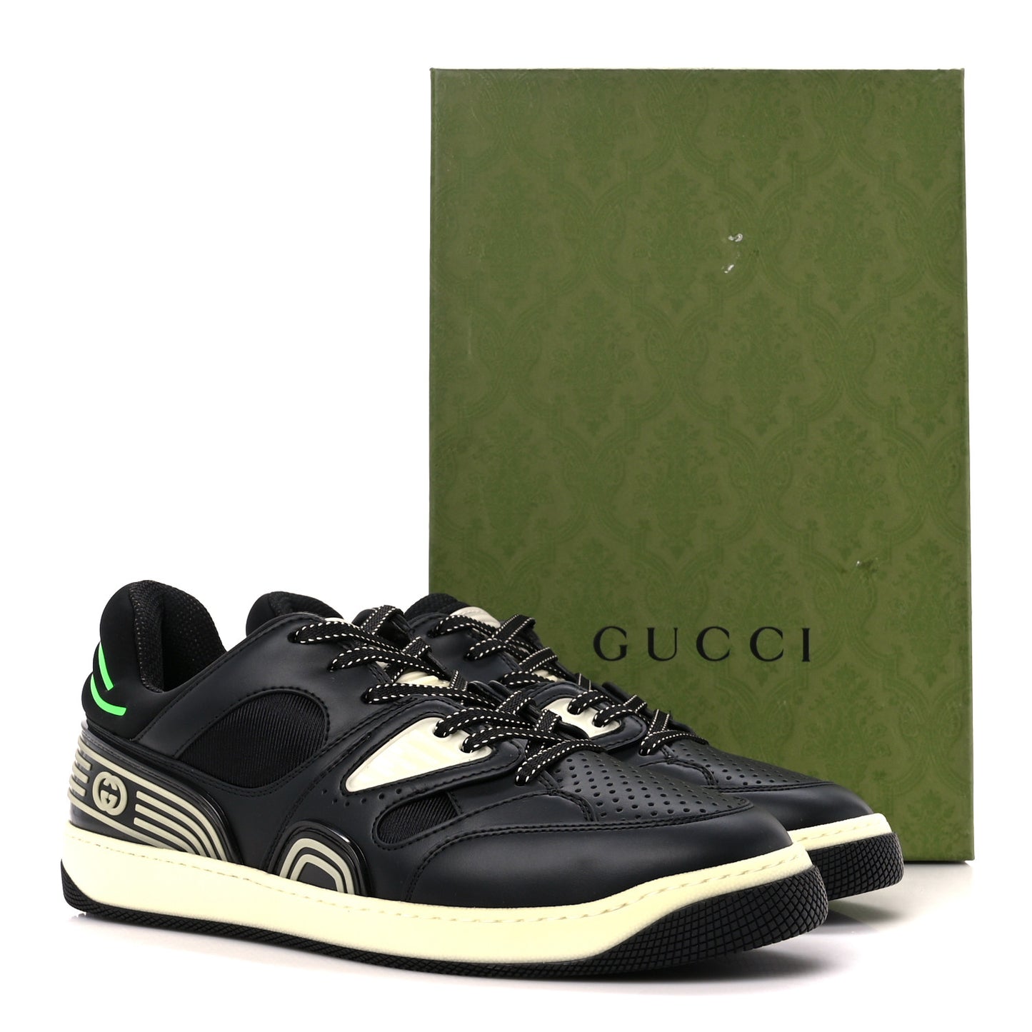 Demetra Glow in the Dark Mens Basket Low Top Sneakers 9.5 Black