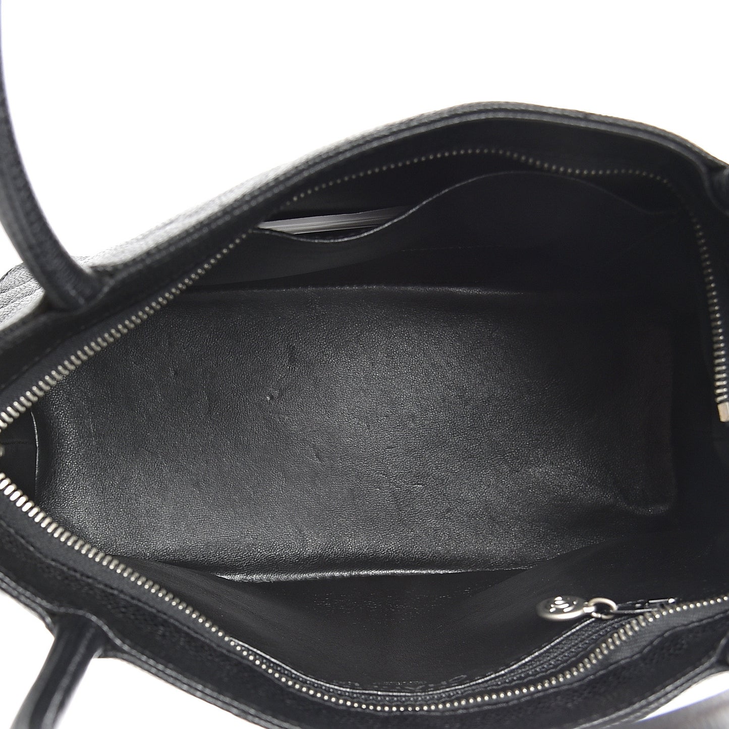 Caviar Quilted Medallion Tote Black