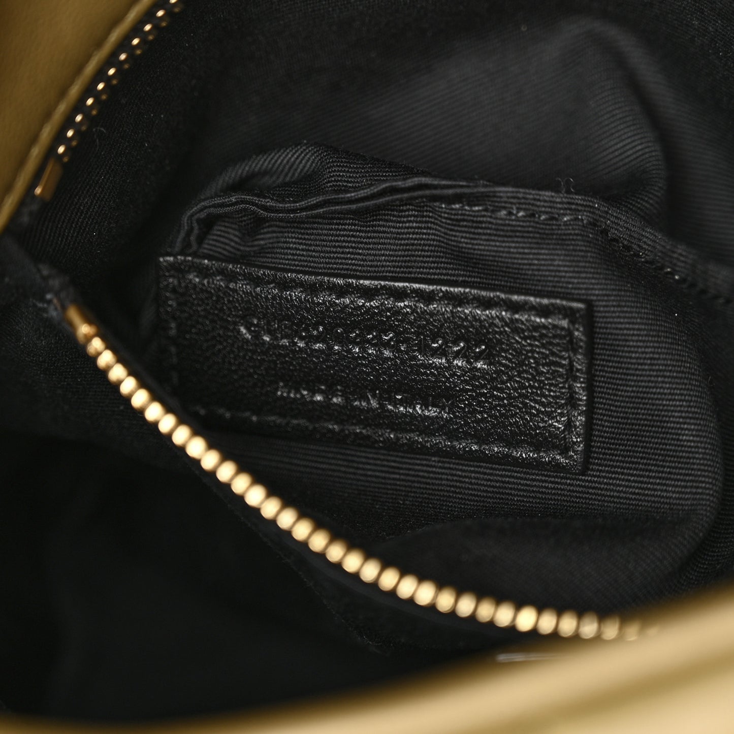 Lambskin Quilted Toy Loulou Puffer Monogram Chain Satchel Hazel Green