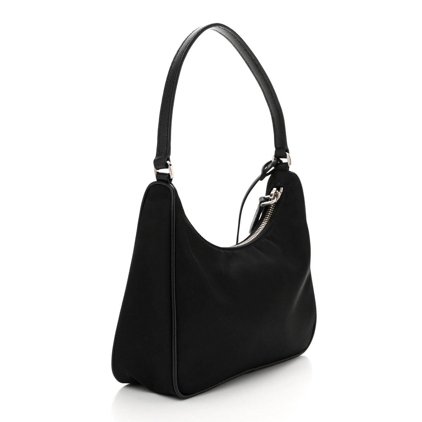 Tessuto Nylon Saffiano Mini Re-Edition 2005 Bag Black