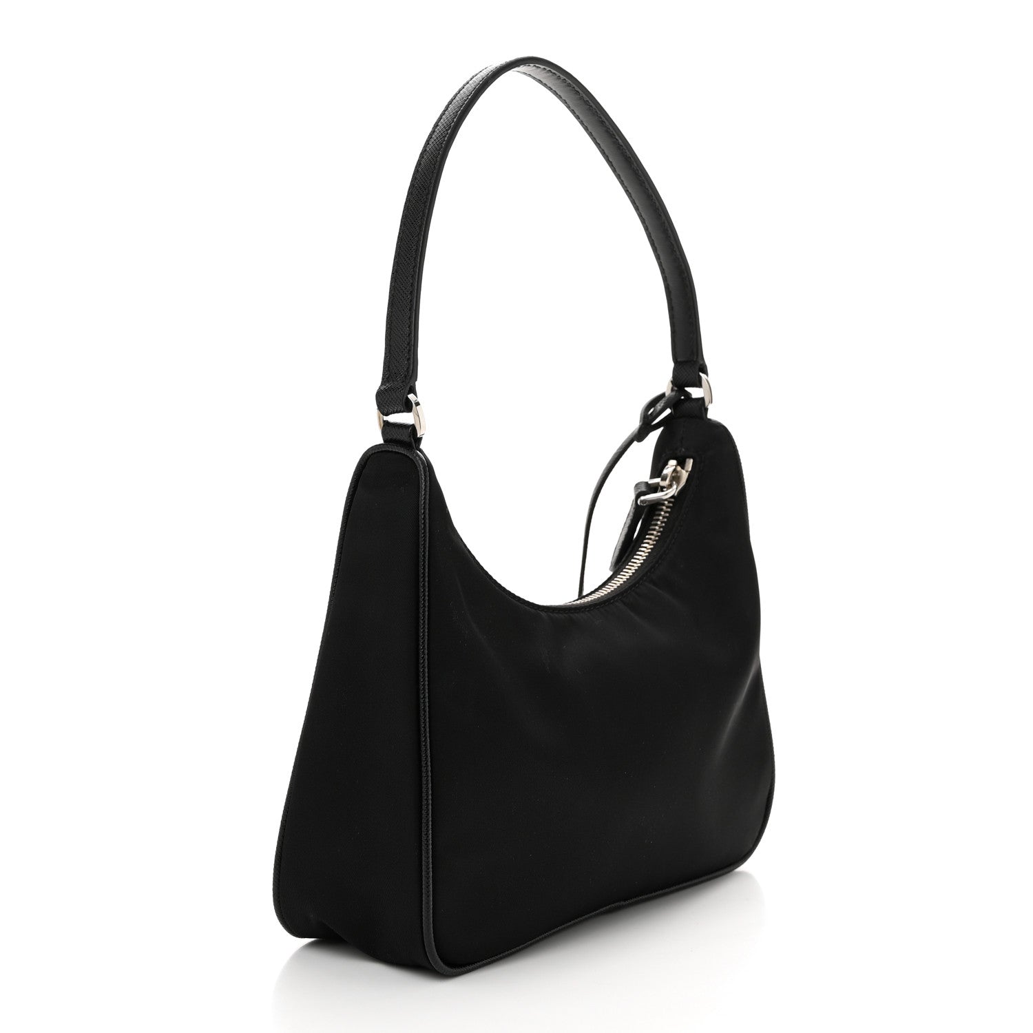Prada Tessuto Nylon Saffiano Mini Re-Edition 2005 Bag Black 3 of 11