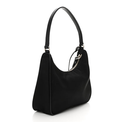Prada Tessuto Nylon Saffiano Mini Re-Edition 2005 Bag Black 3 of 11