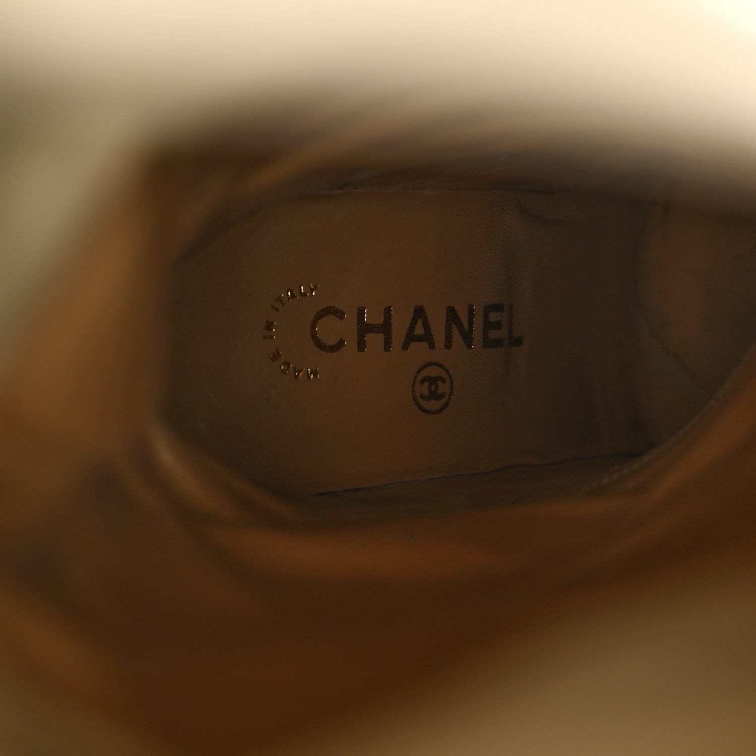 Chanel Lambskin Quilted Chocolate Bar High Boots 39 Ivory 6 of 12