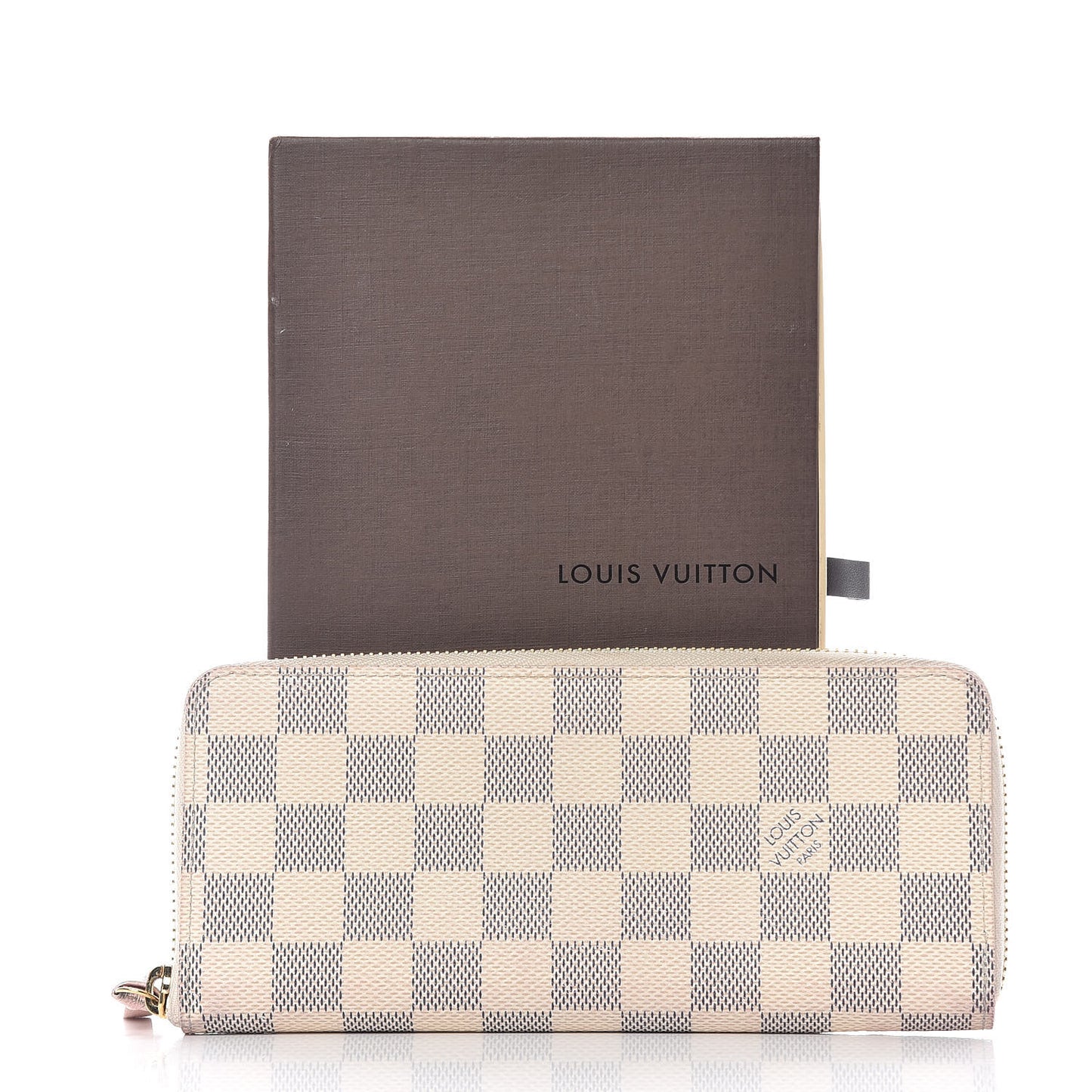 Damier Azur Clemence Wallet Rose Ballerine