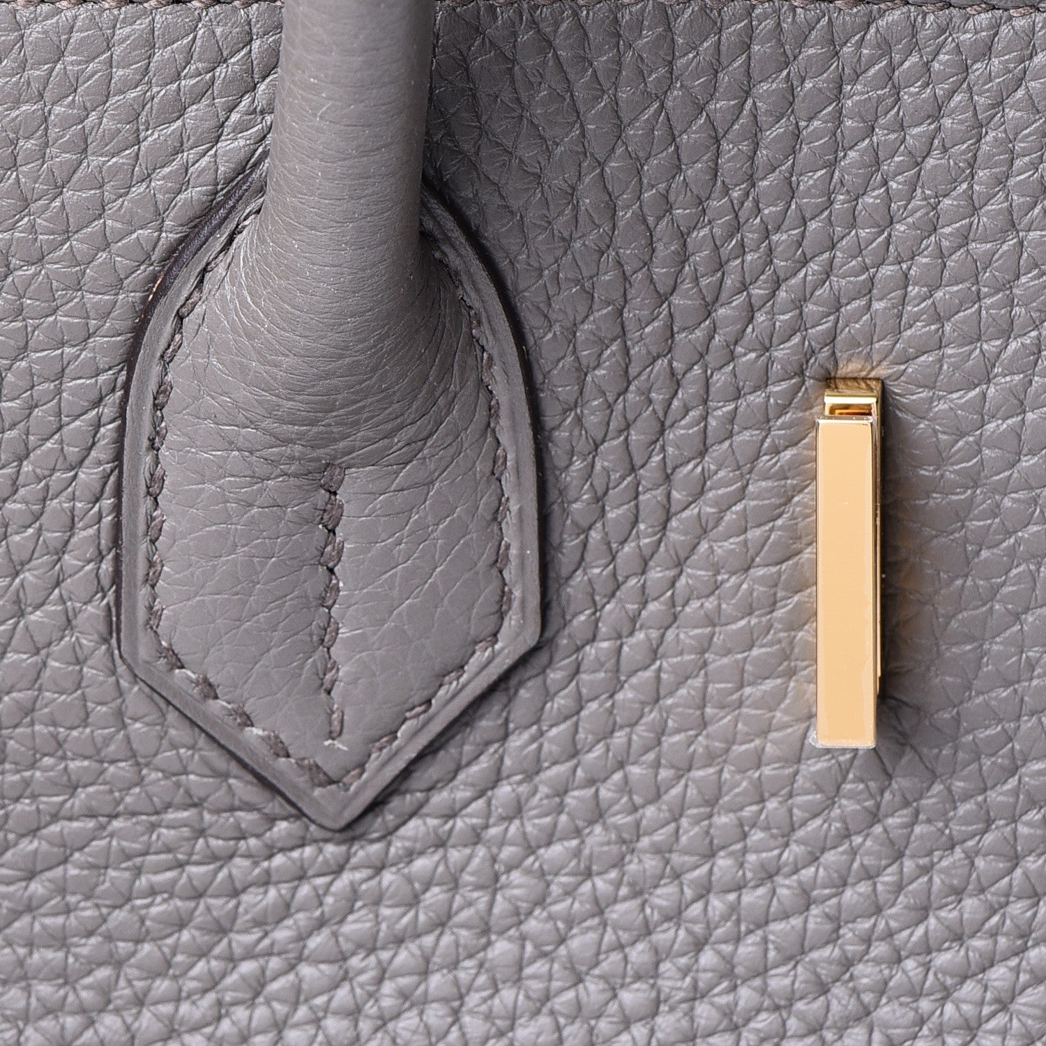 Hermes Taurillon Clemence Birkin 30 Etain 28 of 37