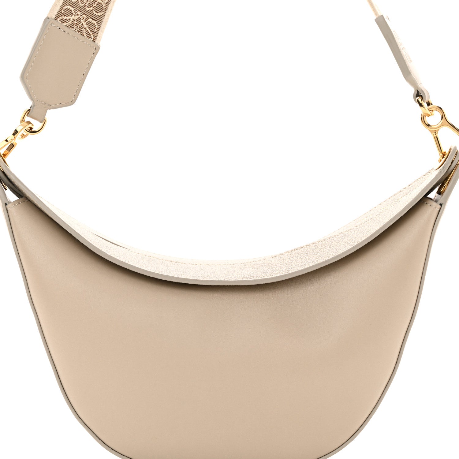 Loewe Satin Calfskin Jacquard Luna Bag Oat 7 of 11