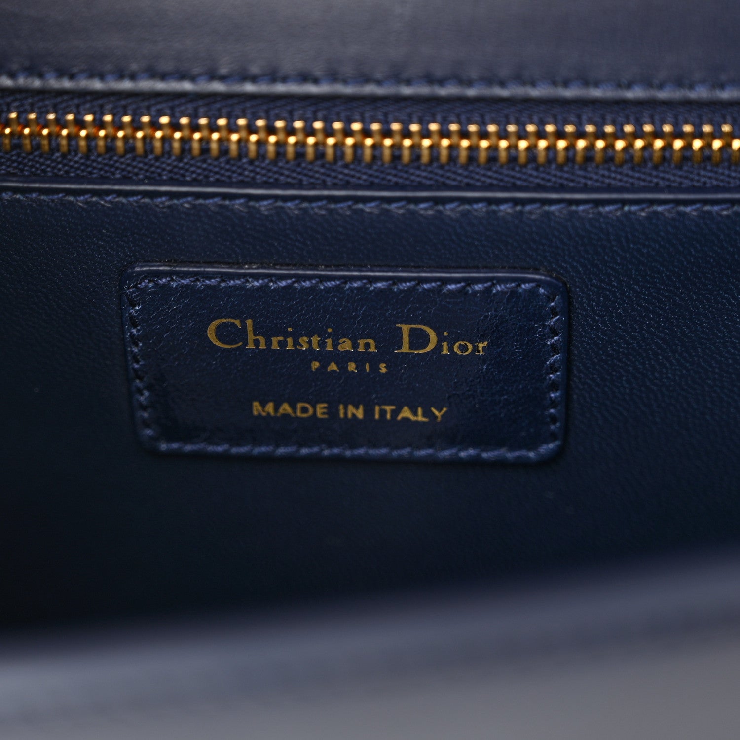 Christian Dior Shiny Crinkled Lambskin 30 Montaigne Flap Bag Indigo 6 of 12