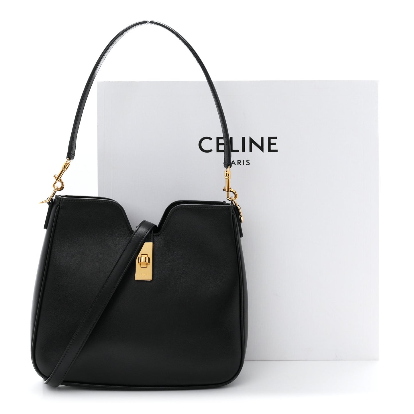 Smooth Calfskin Small Camille 16 Soft Bag Black