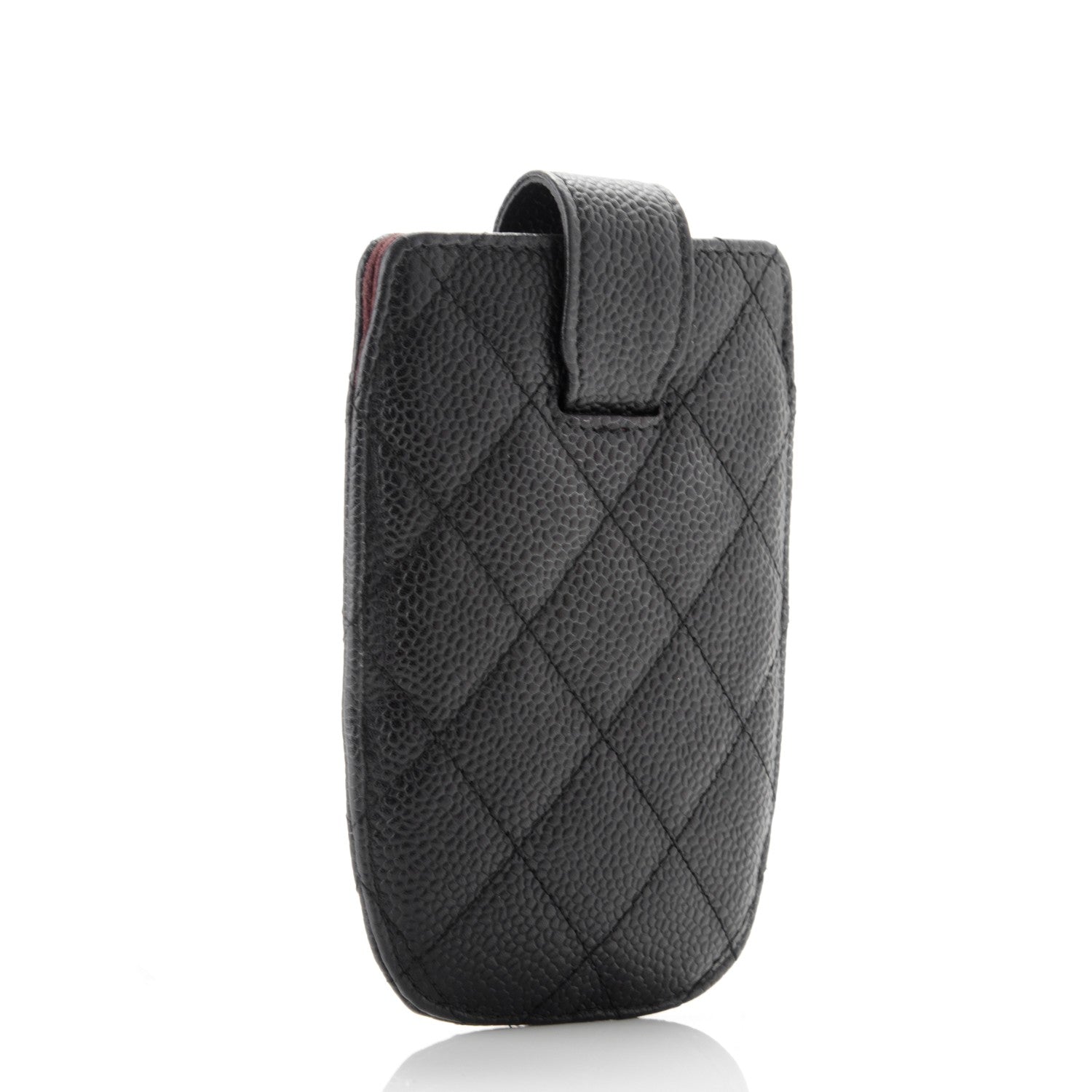 Chanel Caviar Quilted Cell Phone Case Black 3 of 6