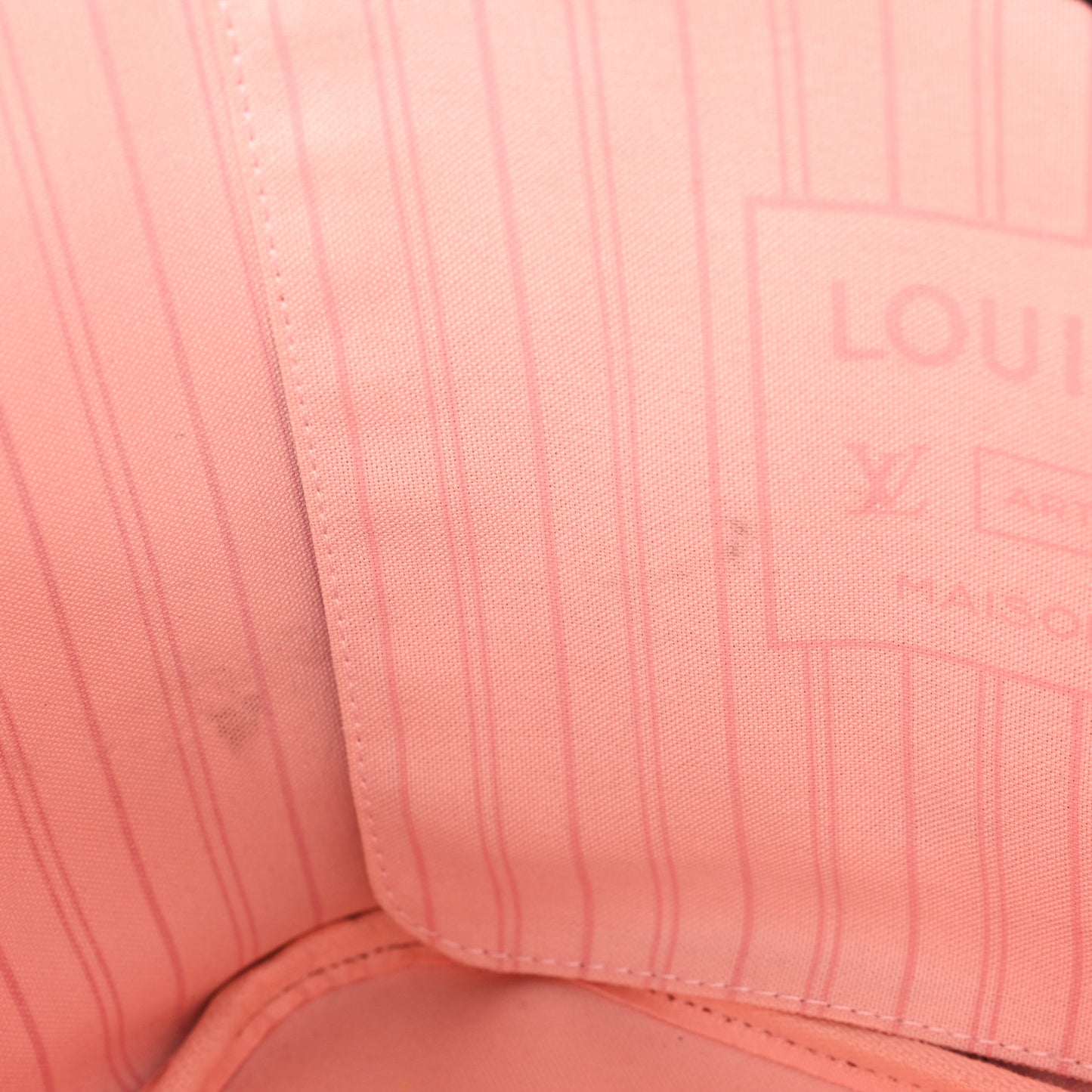 Damier Ebene Neo Neverfull MM Rose Ballerine
