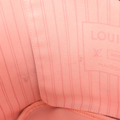Louis Vuitton Damier Ebene Neo Neverfull MM Rose Ballerine 12 of 12