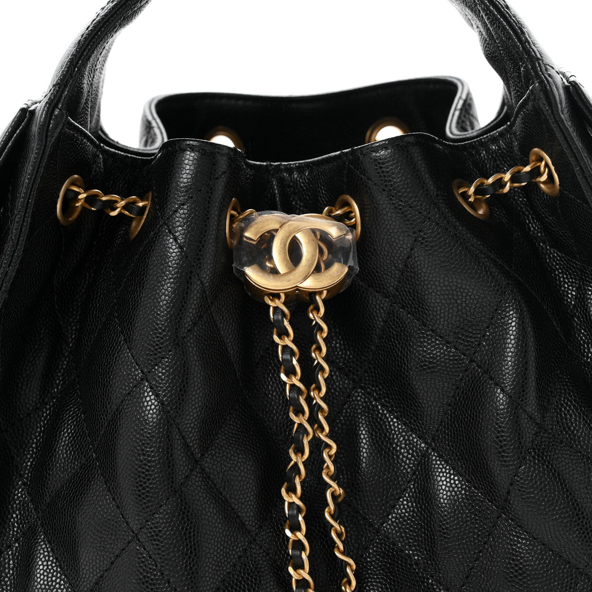 Caviar Quilted Small Chanel 25 Handbag Black