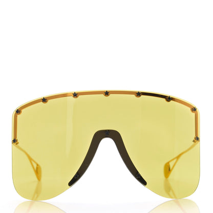 Gucci Star Studded Shield Sunglasses GG0541S Yellow 2 of 8