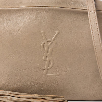 Saint Laurent Lambskin Monogram Small Lou Camera Bag Dark Beige 9 of 9