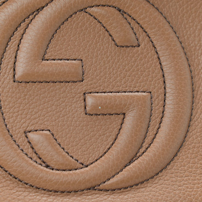 Gucci Pebbled Calfskin Small Soho Disco Bag Camelia 10 of 10