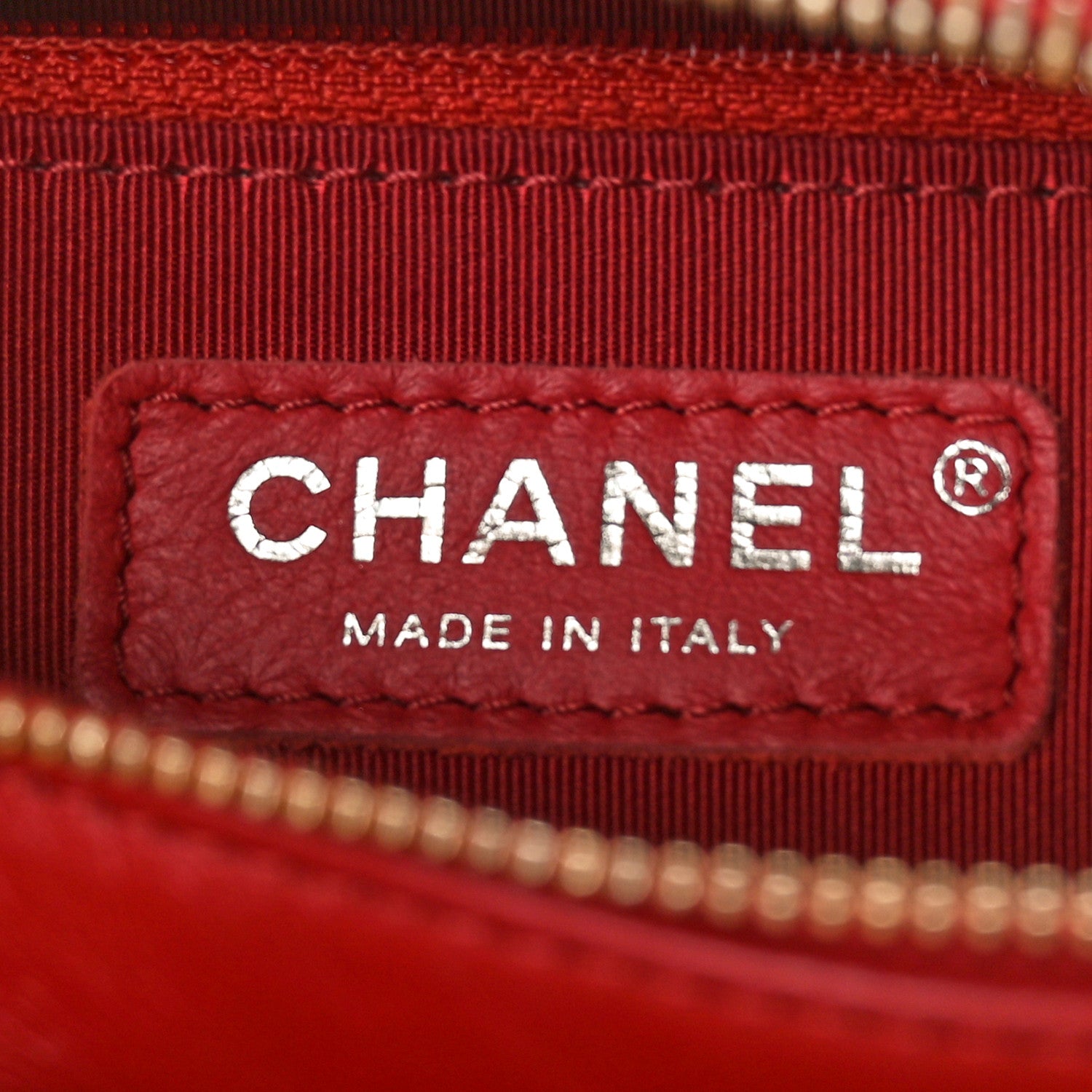 Chanel Aged Calfskin Chevron Quilted Small Gabrielle Hobo Red 6 of 9