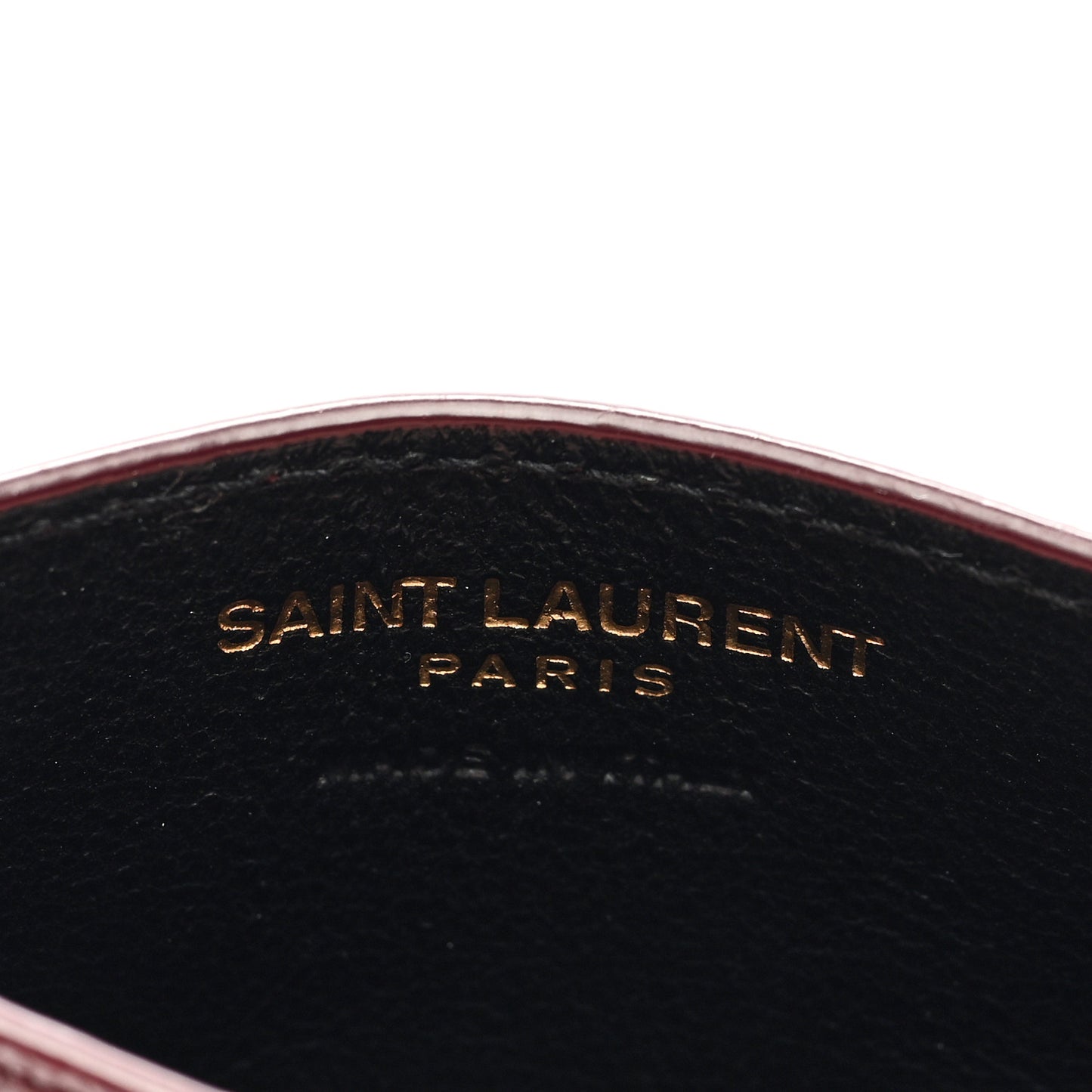 Grain De Poudre Matelasse Chevron Cassandre Credit Card Case Rouge Legion
