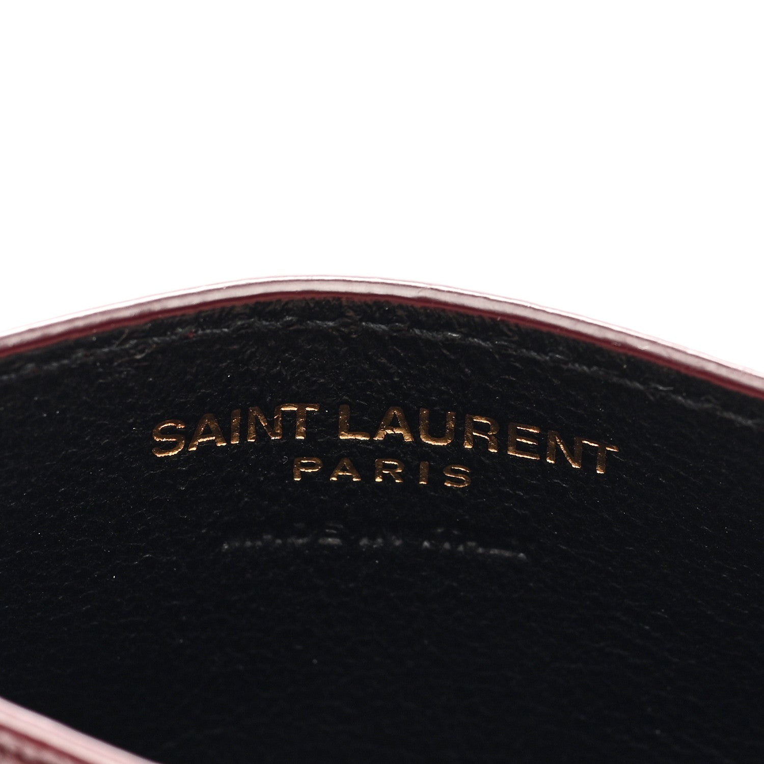 Saint Laurent Grain De Poudre Matelasse Chevron Cassandre Credit Card Case Rouge Legion 6 of 6