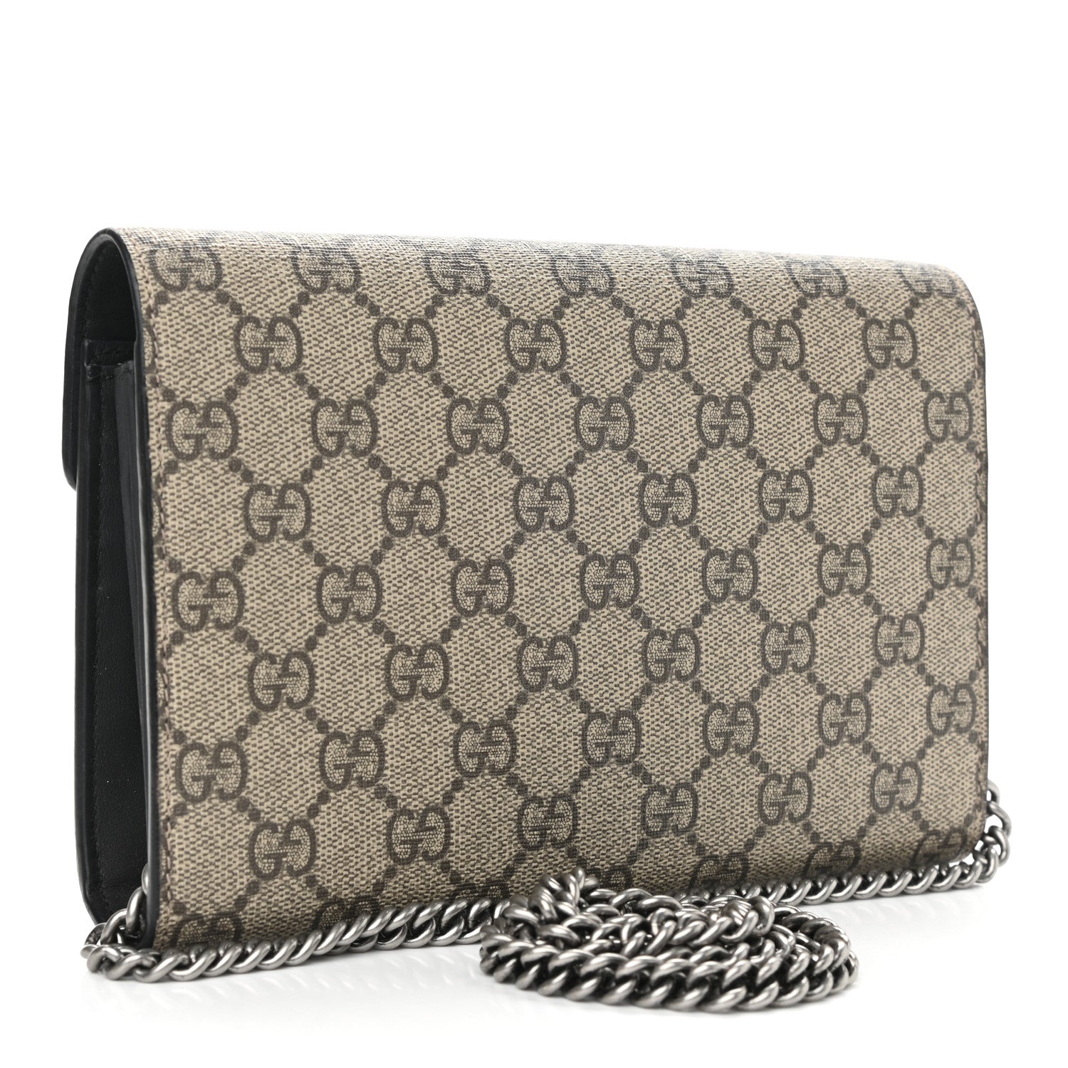 Gucci GG Supreme Monogram Mini Dionysus Chain Wallet Beige Black 3 of 10