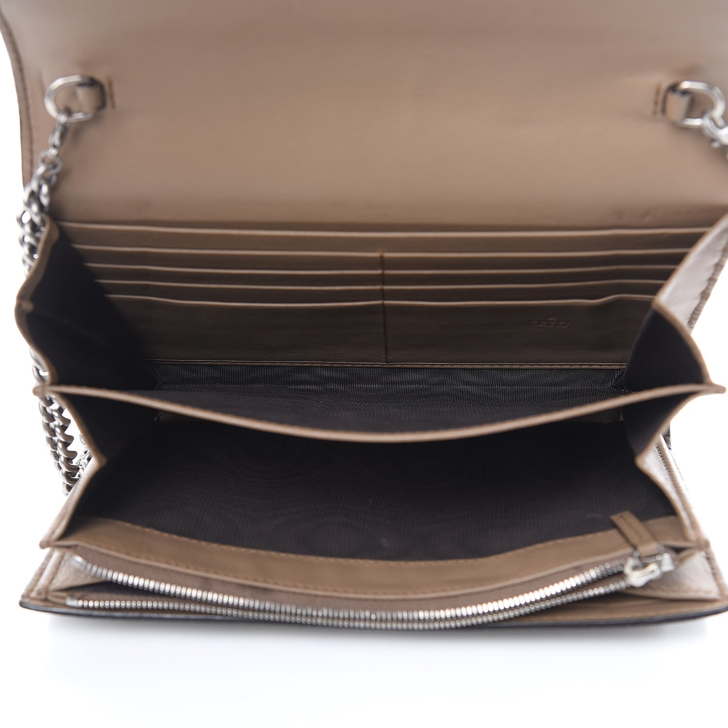 Gucci GG Supreme Monogram Mini Dionysus Chain Wallet Beige Taupe 5 of 13