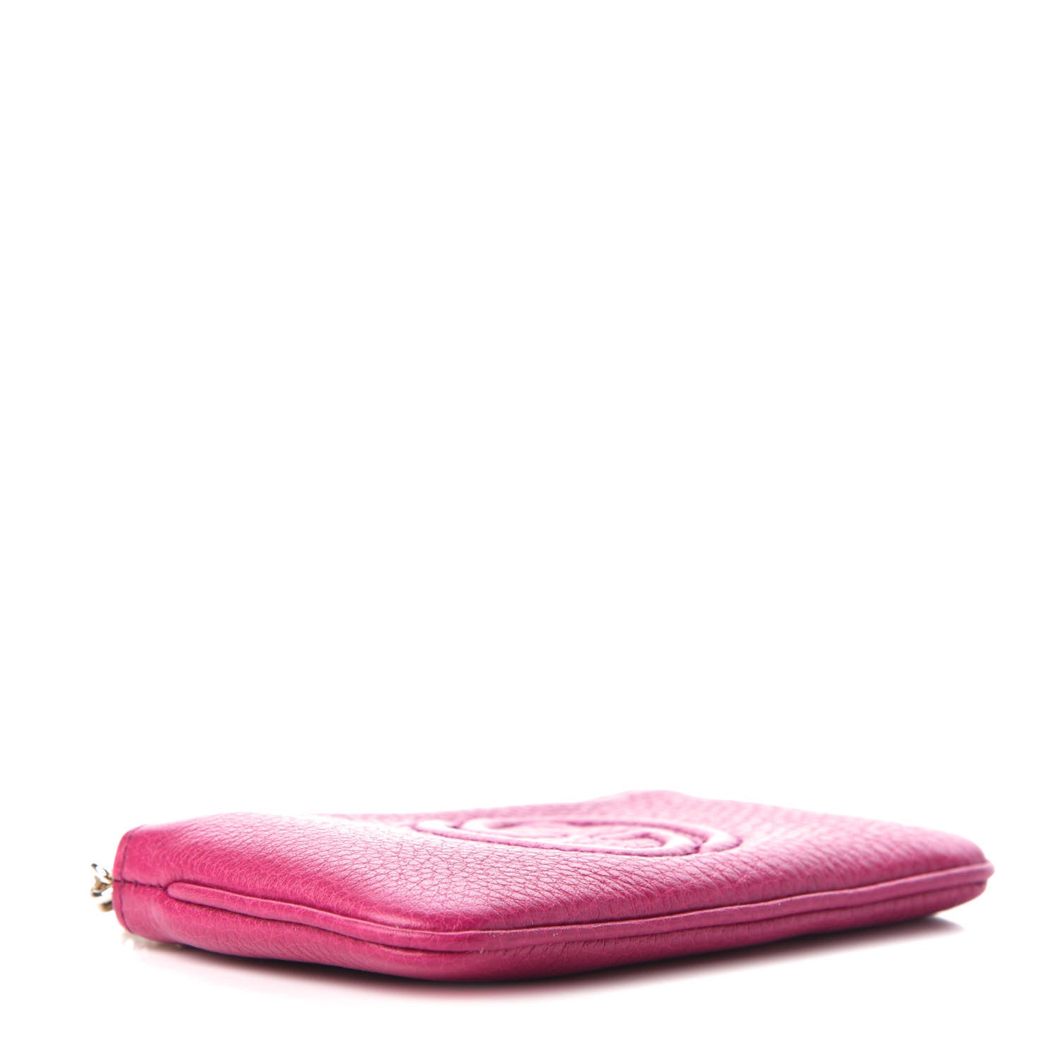 Gucci Pebbled Calfskin Soho Key Case Bright Bougainvillea 4 of 7