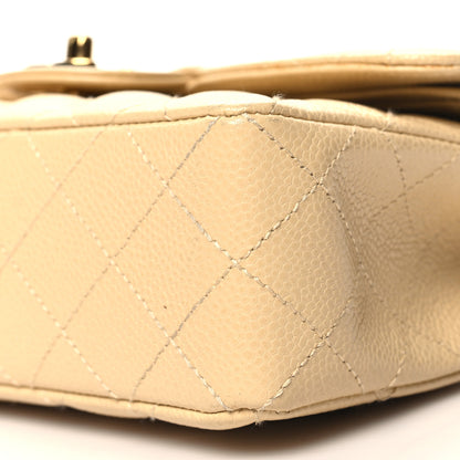 Chanel Caviar Quilted Small Double Flap Beige 10 of 12