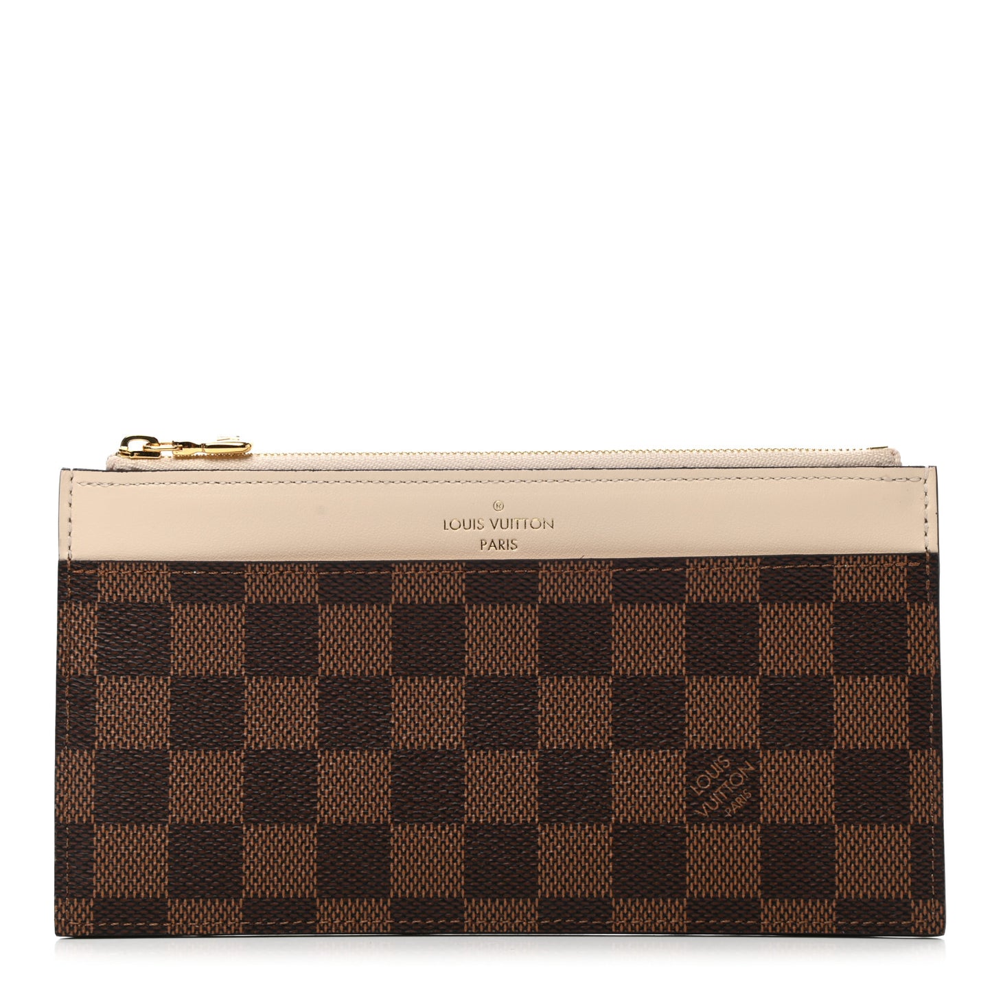 Damier Ebene Slim Purse Cream