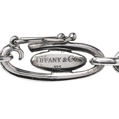 Tiffany Sterling Silver 35mm Elsa Peretti Open Heart Link Pendant Necklace 3 of 6