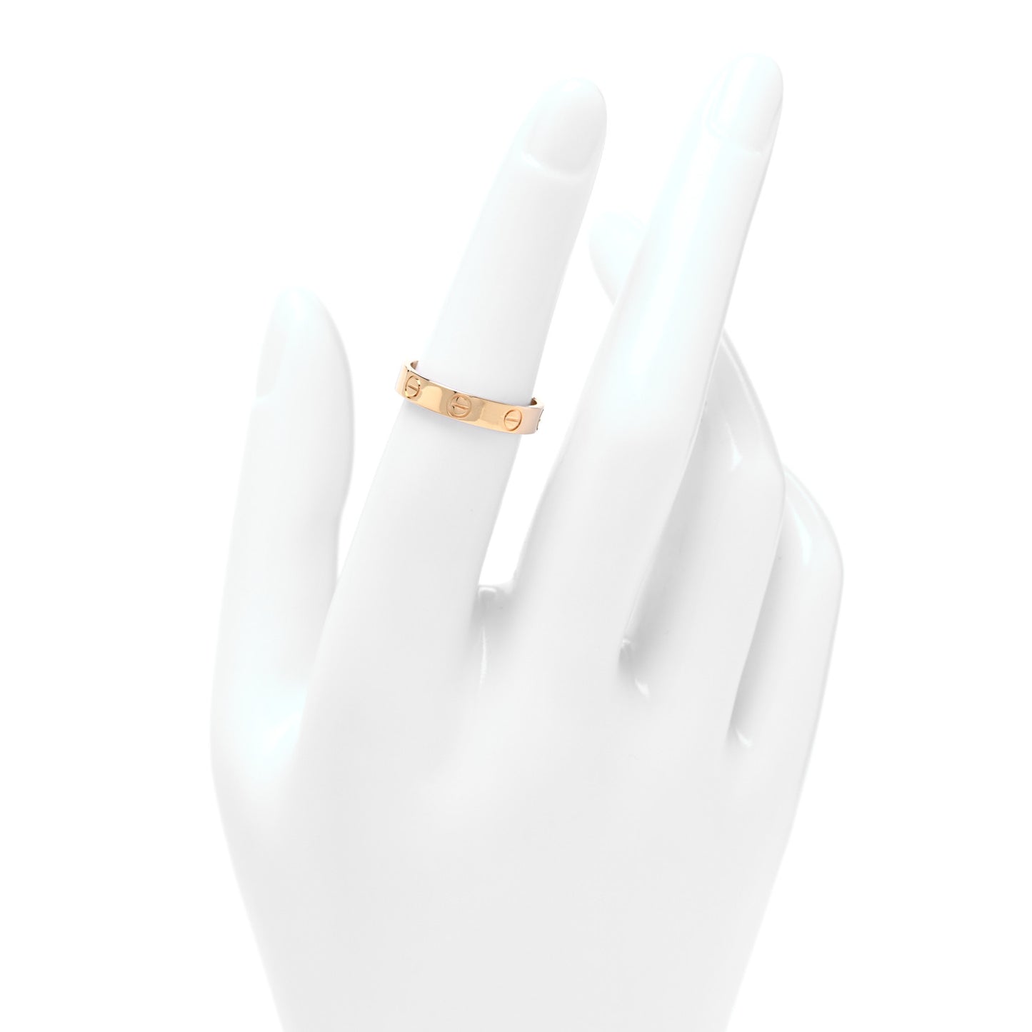 18K Yellow Gold 3.5mm LOVE Wedding Band Ring 51 5.75