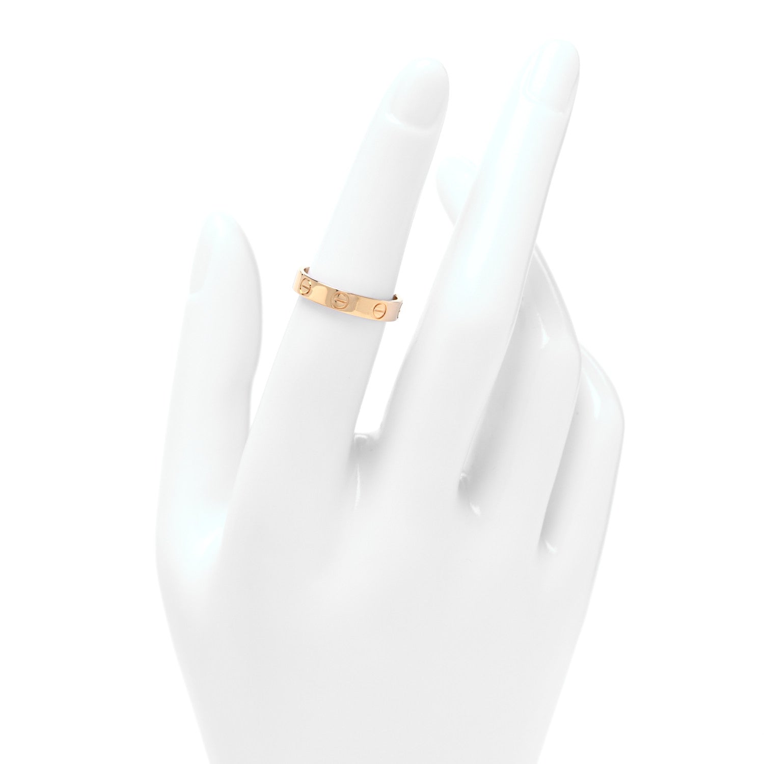 Cartier 18K Yellow Gold 3.5mm LOVE Wedding Band Ring 51 5.75 2 of 4