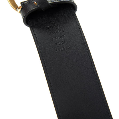 Gucci Calfskin Double G 40mm Belt 75 30 Black 5 of 7