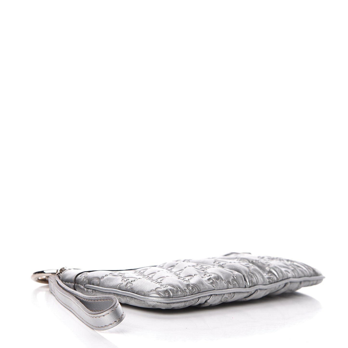 Guccissima New Britt Wristlet Silver